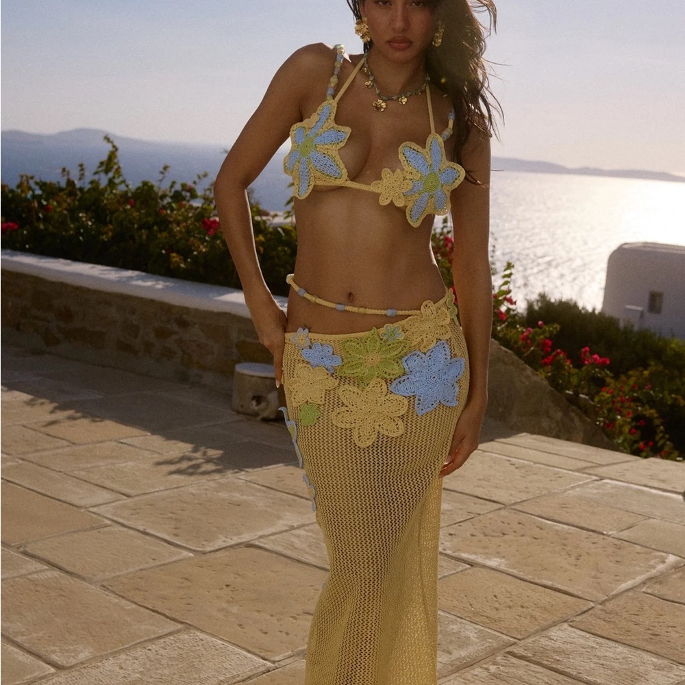 Bydee “Nammos” Crochet Skirt & Bralette